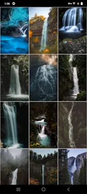 Waterfall Wallpapers android App screenshot 1